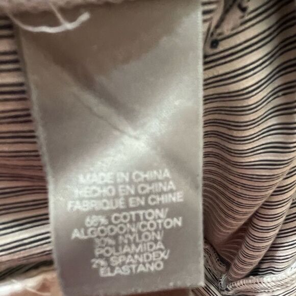 Liz Claiborne Audra Black and White Pin Stripe Pants, Size 14 - Picture 8 of 8